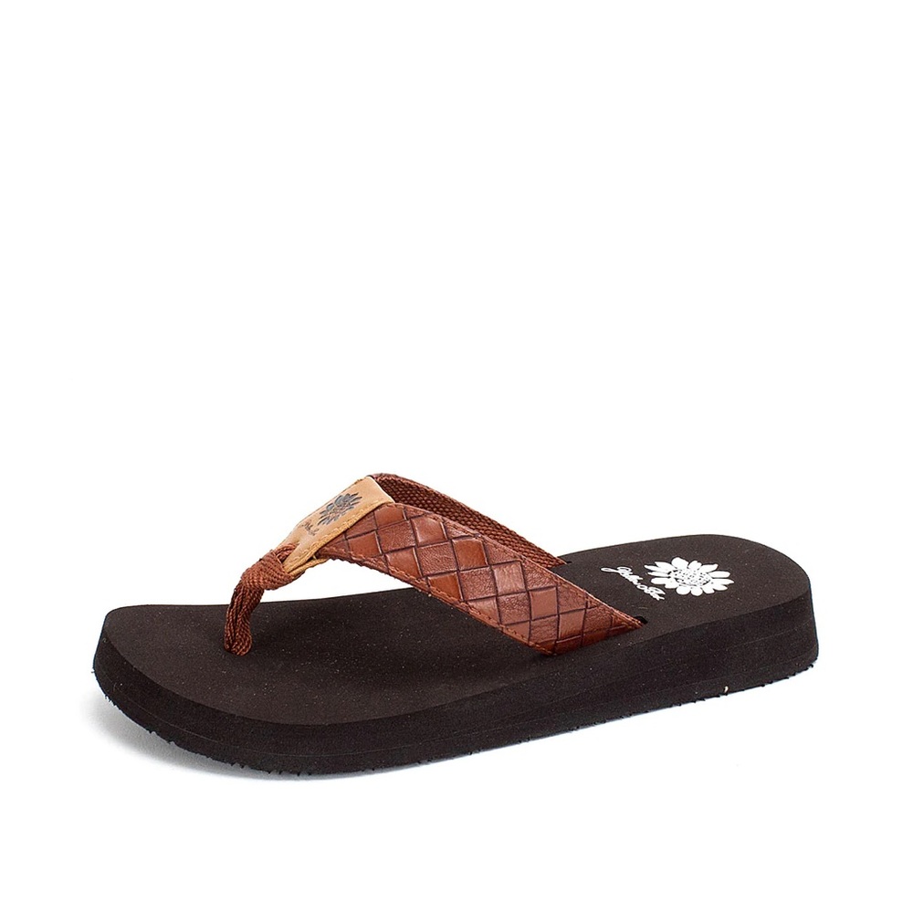 YELLOW BOX KIDS FLIP FLOPS KLAIRE2 COLORS BROWN NEW IN BOX
